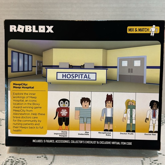 Roblox MeepCity Meep Hospital Set 5 Figures With Code - Picture 2 of 2
